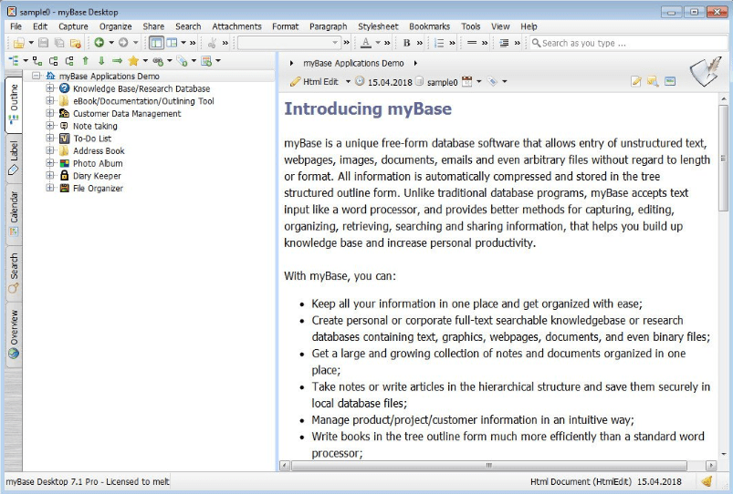 myBase Desktop 7.3.5 Crack With License Key 2022 Free Download 